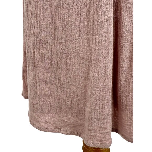 Blue Rain Embroidered Mauve Pink Lace Trim Babydoll Mini Dress S | Coquette Boho - Picture 9 of 16